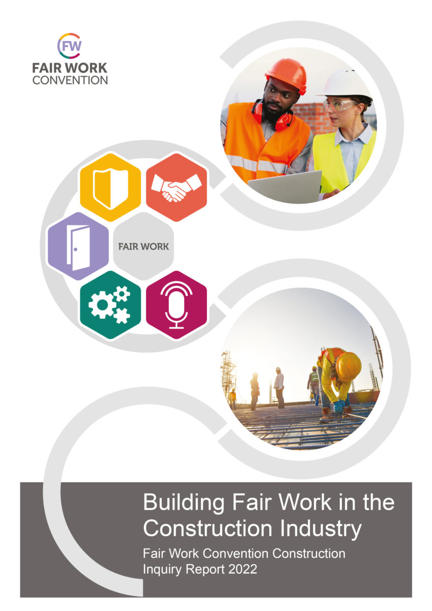 Construction Industry Inquiry The Fair Work Convention